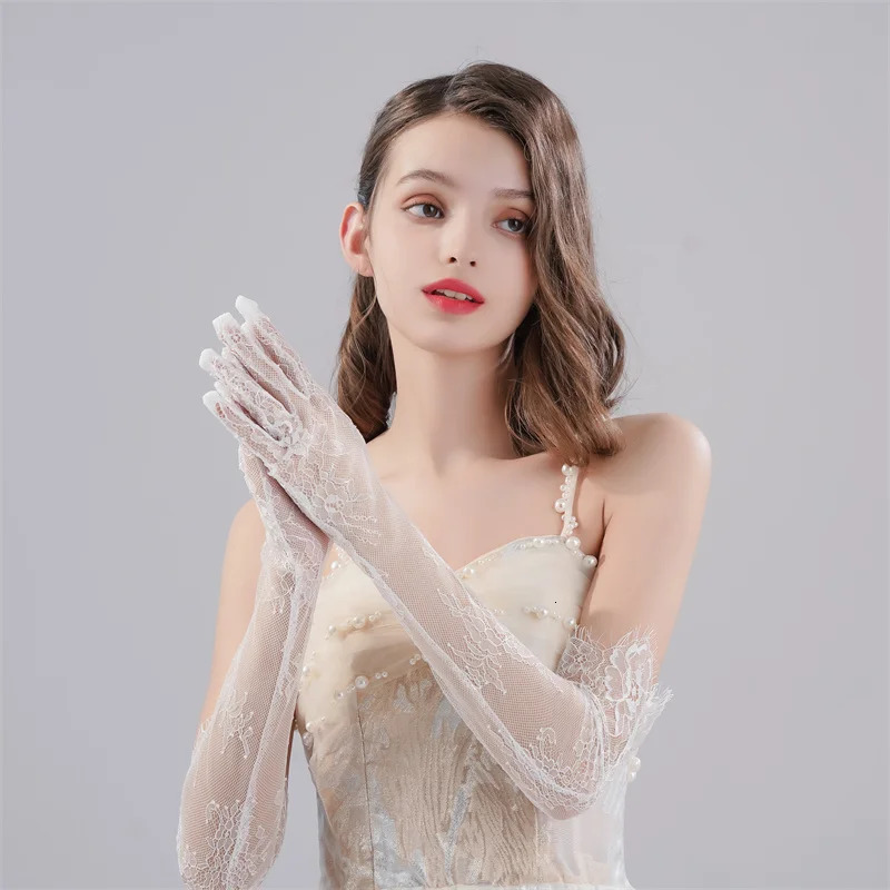 Wedding Dress Lace Long Gloves 250603