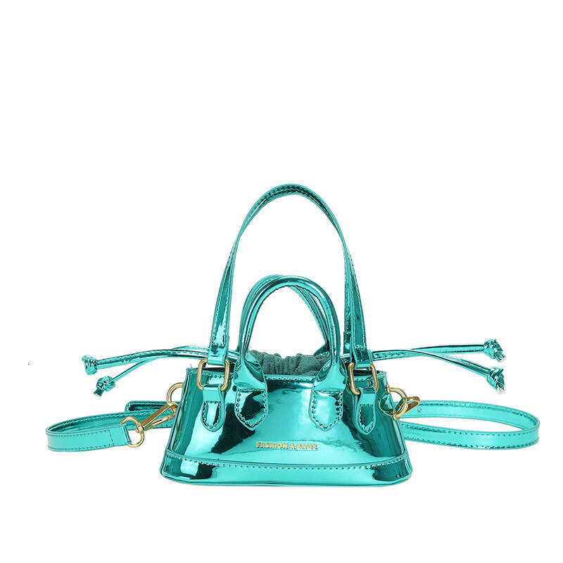 2025 Spring New Mini for Women High-end Glossy Crossbody Niche Design Exquisite Handheld Bucket Bag