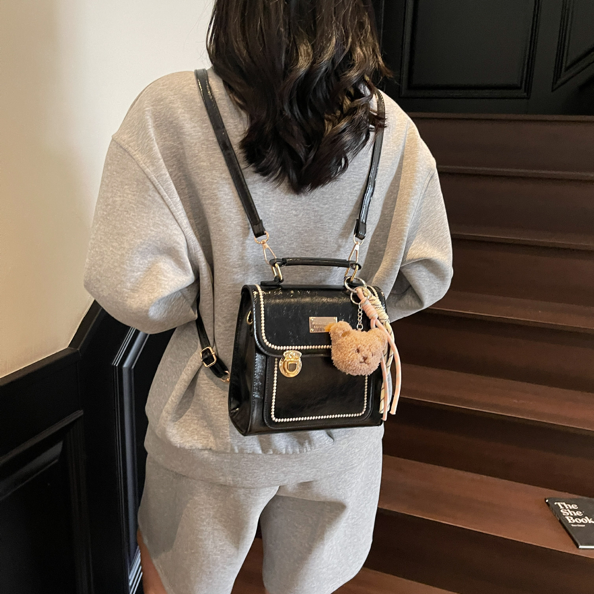 designer Korean Style Commuter Backpack for Women, Niche Design 2025 New Fashionable School Bag, Lightweight Travel Fashion Bac