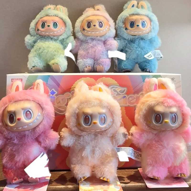 For Labubu Heartbeat Macaron Enamel The Monsters Face Blind Box PVC Figurine Tabletop Ornament Kawaii Doll Kid Birthday Gift XJ250607