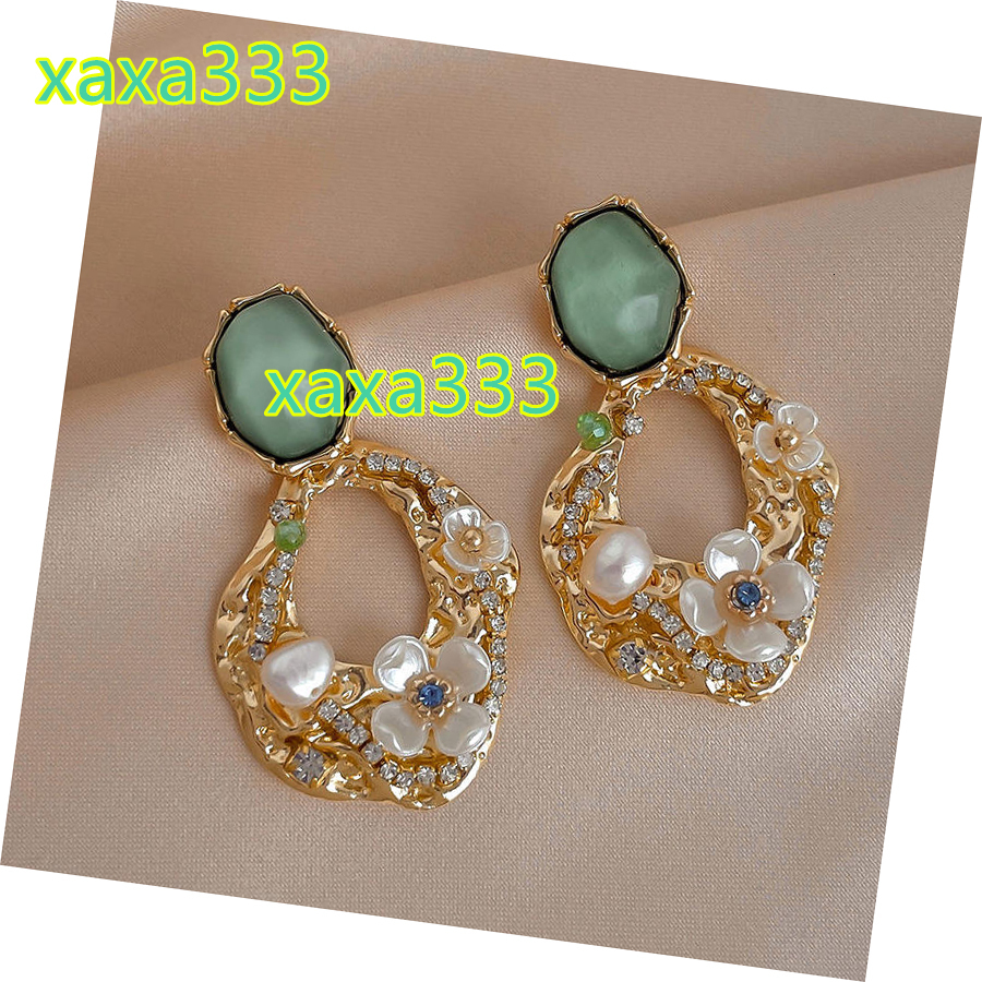 Japanese and Korean Style Luxury Simple Personalized Hollow Out Geometry Flower Fine Jewelry Earrings
