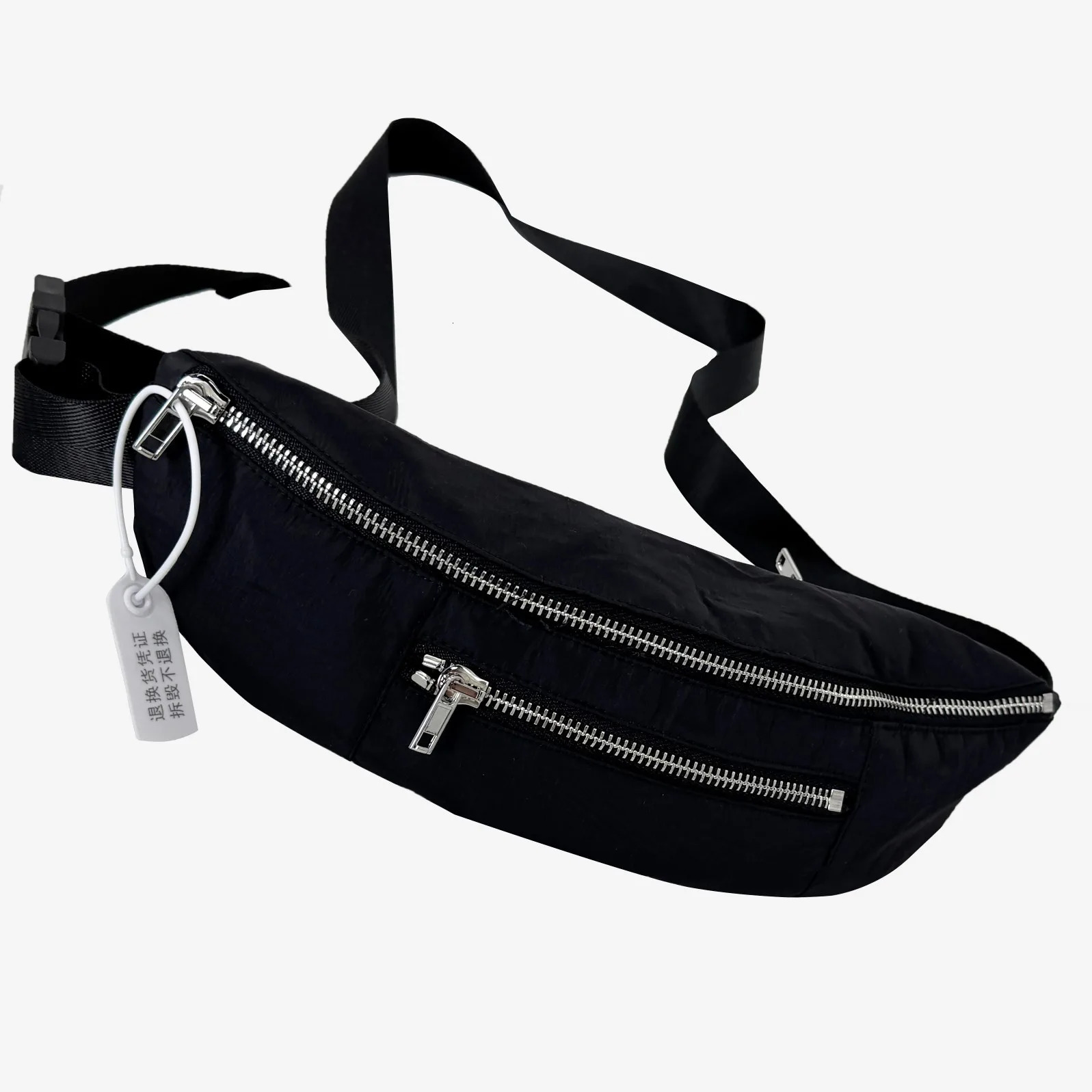 Owen Seak Mens Breast Package Women Outdoor Sports Bag Nylon Canvas Pouch Koreanstyle Waist Crossbody Male Banana Bag 250605