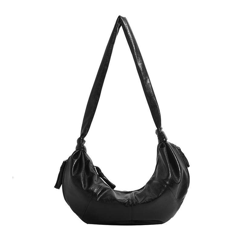 Women's 2024 Autumn Winter New Crossbody Sports Casual Large Shoulder Office Commute Half Moon Dumpling Bag