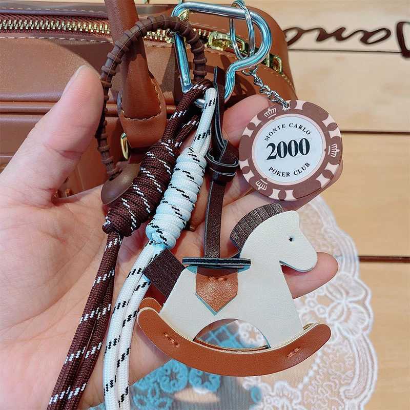 Braided Rope Bag Pendant High-grade Keychain Pendant Same Style Trojan Horse Pendant Suitable for Phone Bag Accessories XJ250607