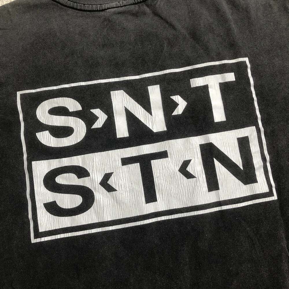 SAINT OF MICHAEL Best Quality Streetwear Vintage Long Sleeves Tee Casual Loose Oversize 100%Cotton Tops T Shirt For Men Unisex