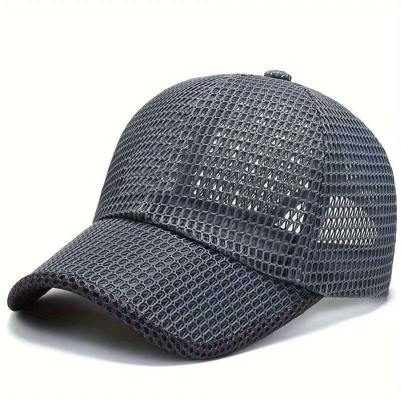 Quick-Dry Unisex Mesh Trucker Cap - Adjustable Lightweight Breathable - Ideal for Outdoor Sports Running Hiking Jogging 250605