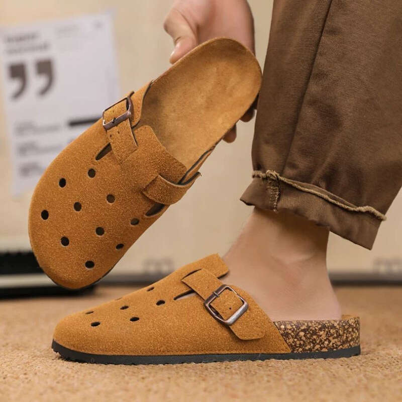Beijiang Wolf Trendy Half Slippers for Men Summer Outdoor Casual Large Size Office Sandals