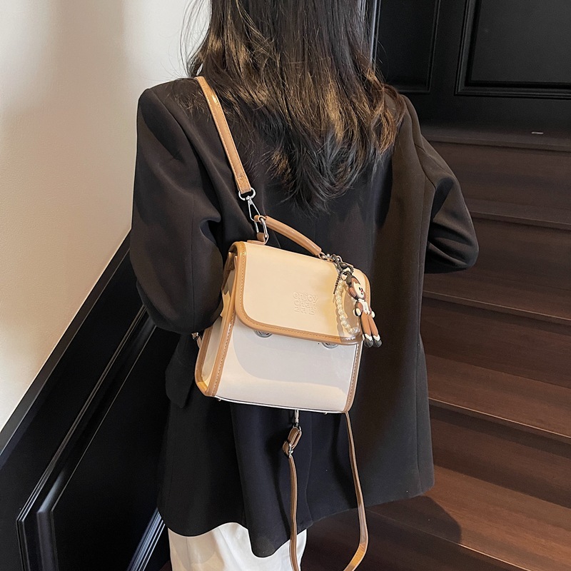 designer Vintage Bag for Women Spring Summer Handbag 2025 New High-end Simple Small Square Bag Multifunctional Casual Backpack