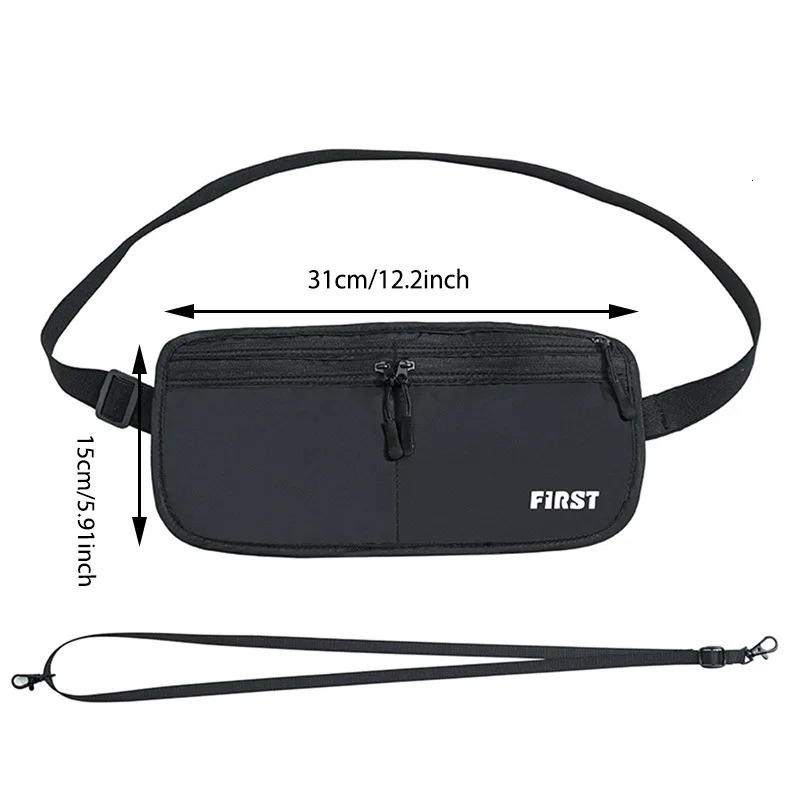 Foldable Women Sports Waist Bag UltraThin Waterproof LargeCapacity Run Light Pouch Antitheft Packs Invisible Pack 250605