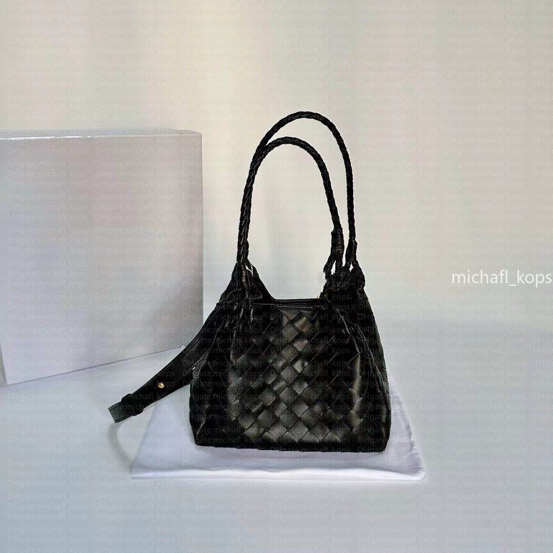 7A 1:1 bucket bag luxury women's handbag woven leather sheepskin shoulder bag women's bucket bag classic leather 1:1 commuting bag