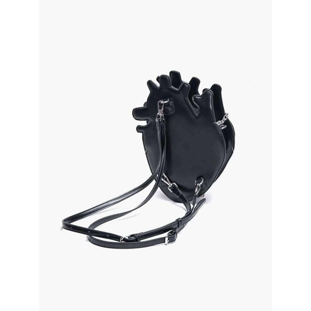 Designer Bag HIATUS Original Dark Binding Chain Heart Shoulder Crossbody Creative Gothic Style Punk Metal Sexy