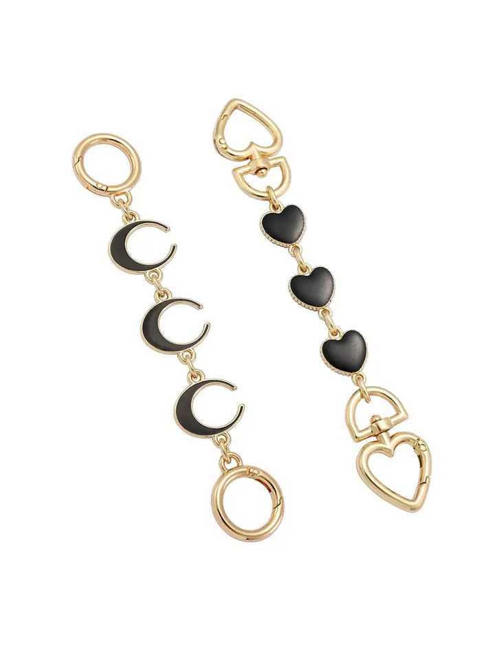 2PCS Purse Chain Extender Bag Extender Chain Purse Strap Extenders for Handbags Crossbody Bag Charms Accessories XJ250607