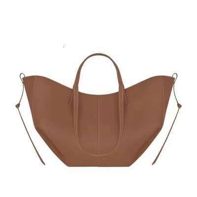 Wing Bucket Women's Tote Bag Cyme Cowhide Handbag 2025 New Elegant and Unique Style