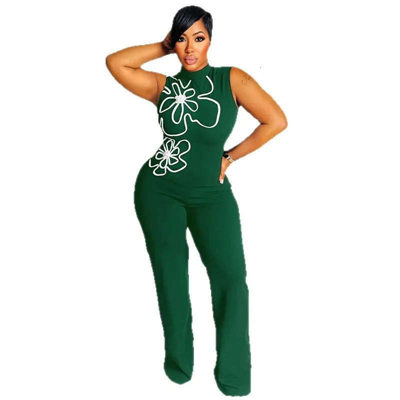 Dashiki African Clothes for Women Summer Elegant African Sleeveless Polyester O-neck Party Evening Long Jumpsuit Africa Clothing 250603