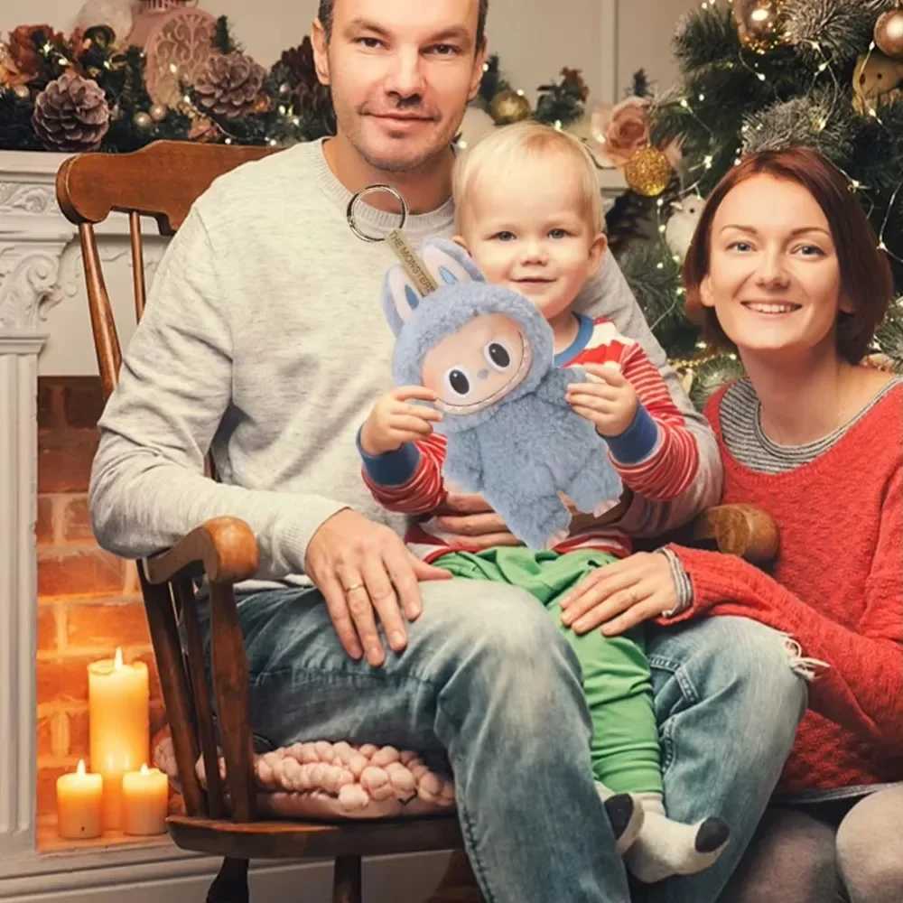 Labubu Monster Doll with Backpack Blind Box Heartbeat Macaron Mokoko Anime Character Guessing Bag Pendant Gift Replica Z250607