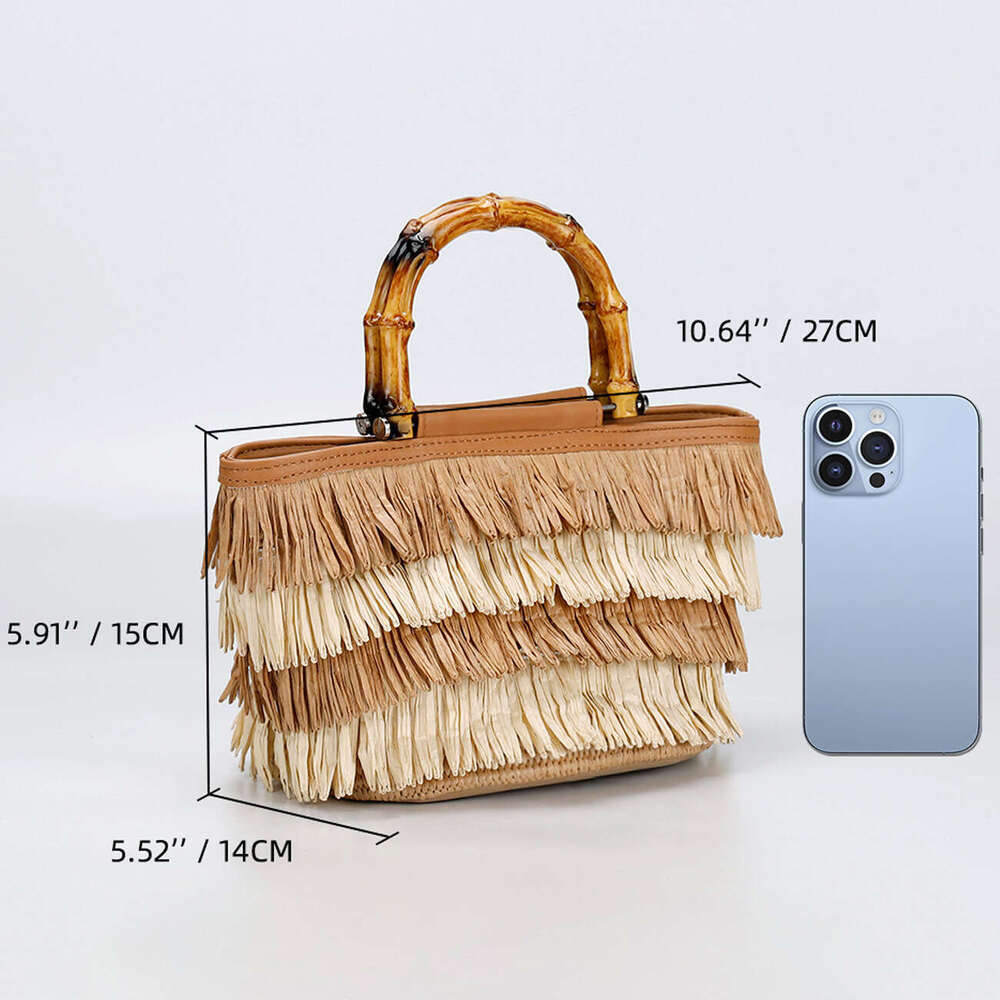 UR Vacation Straw Tote bag For Women New Summer Travel Beach Casual Shoulder bag Underarm Bag Handbag