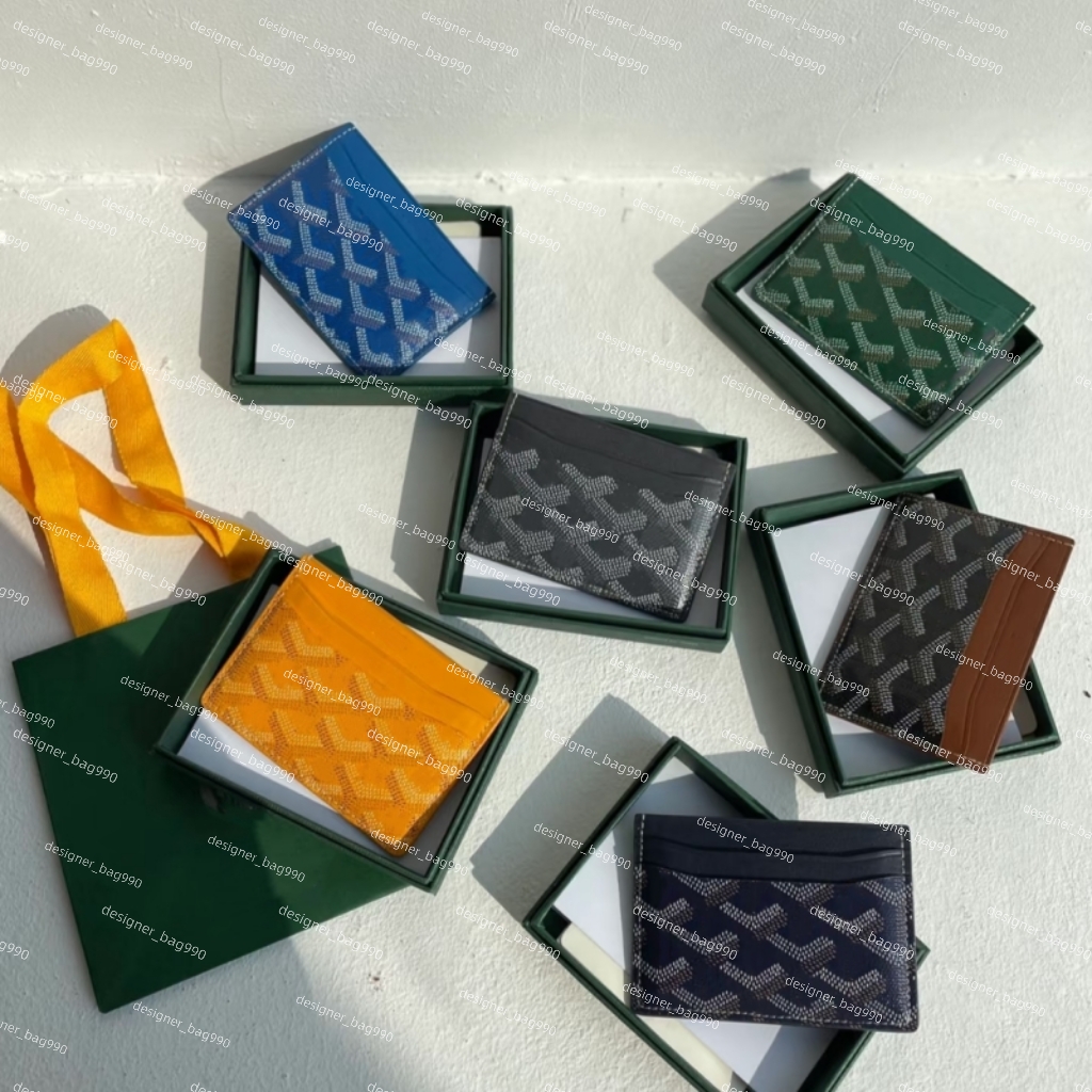 wallet card designer Card luxury Purse Mini Wallet cardholder mens wallet designers women Wallets Key Pocket Interior with box Top quality genuine leather balck