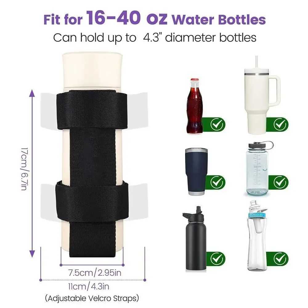 Portable Drink Holder for Adjustable Nylon Water Bottle Holder for Beach Storage HandbagXJ250607