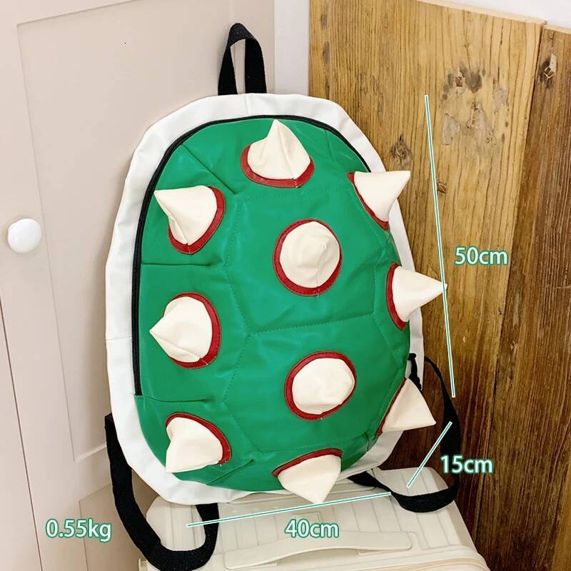 2025 New Cute Turtle Shell Backpack Green Women Kawaii Soft Throns Backpacks Trendy College Student School Bag Gift for Girls