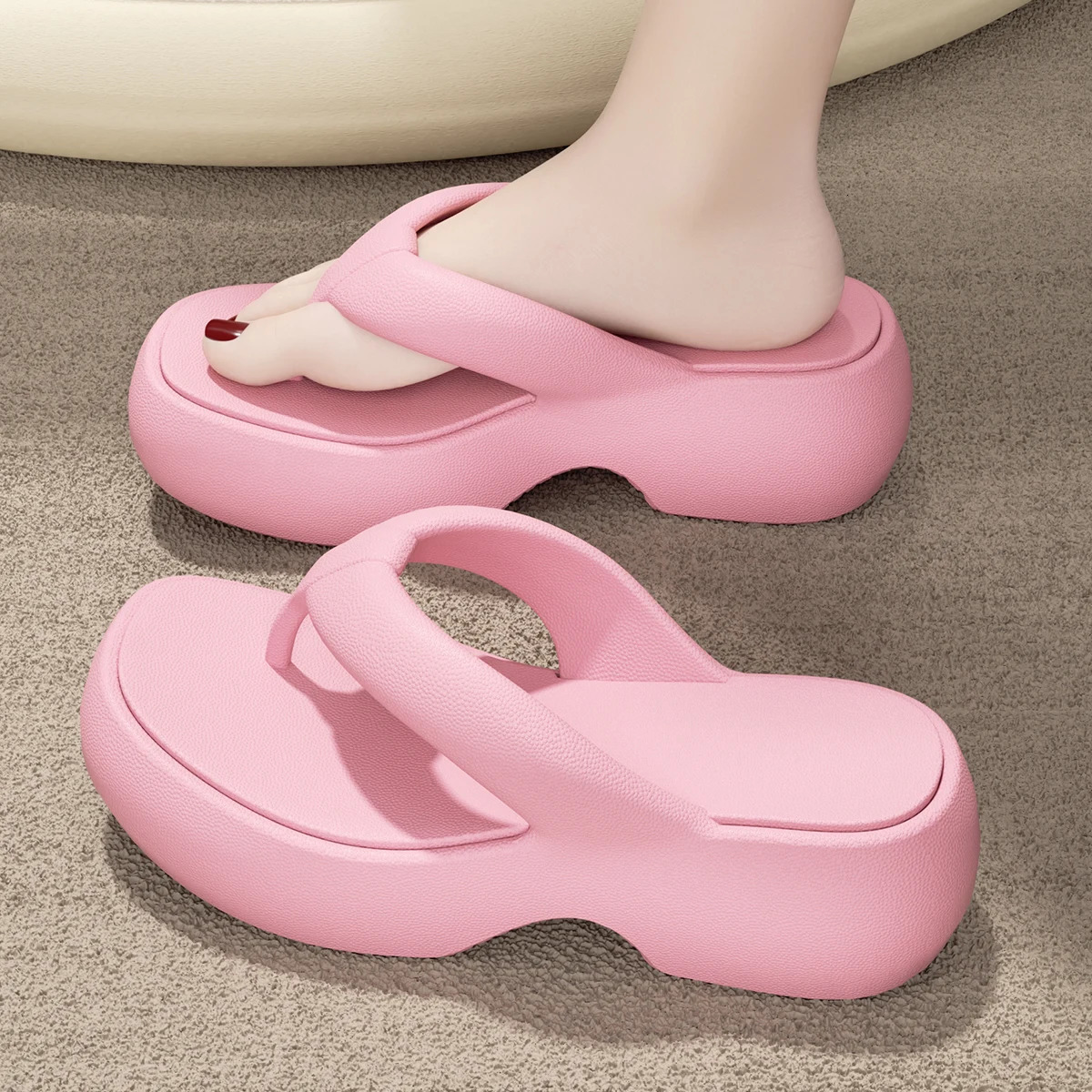 EVA Women Flip-flops Increase Non-slip Platform Slippers Fashion Comfortable Outdoor Slippers 250605