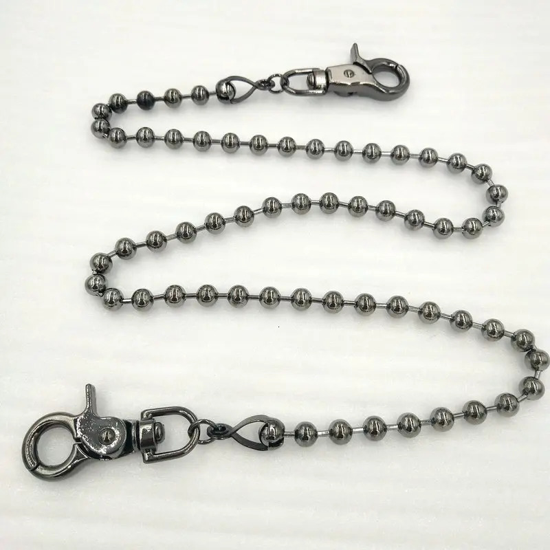 keychain pubg Punk Men Wallet Belt Chain Ball Metal Trousers Chain For Jeans Pants Fashion Jewelry For Men Women 250530