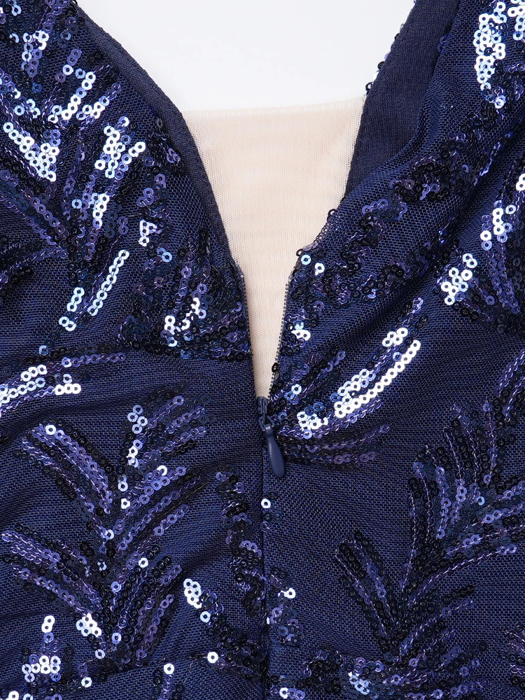 African Dress Women Elegant Wedding Party Evening Gown Africa Clothes Dashiki Sequin Bodycon Robe Special Events 250603