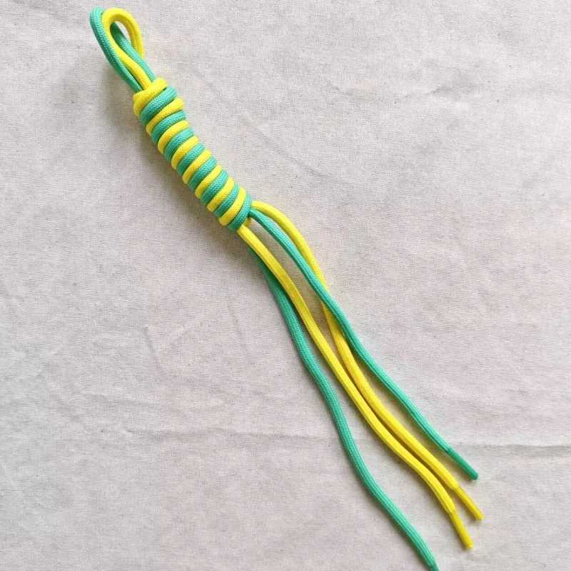 INS DIY Bag Pendant Nylon Handmade Braided Rope Keychain Colorful Keyring For Women Bag Charm Handbag Hanging Dec Key HolderXJ250607