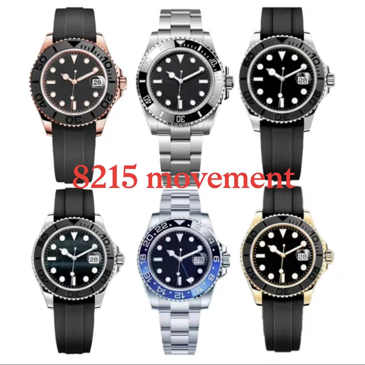 8215 movement luxury watch men 41mm stainless steel waterproof watches classic designer automatic mechanical Wristwatches with gift box reloj
