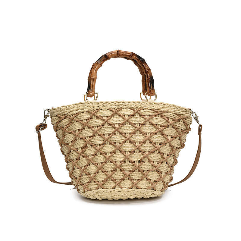 Handwoven for Women 2025 New Beach Vacation Handheld Basket Summer Crossbody Straw Bag
