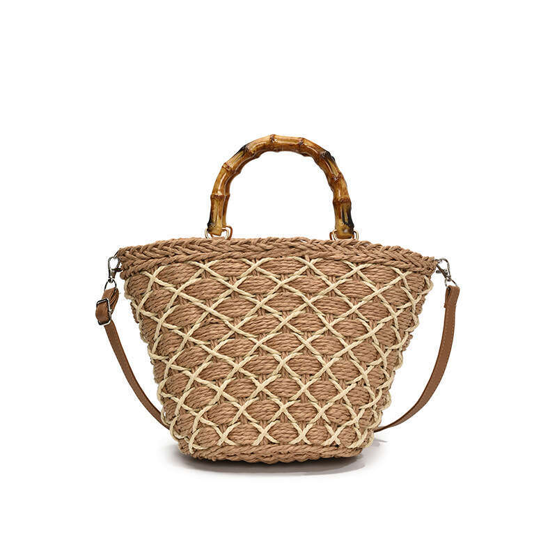 Handwoven for Women 2025 New Beach Vacation Handheld Basket Summer Crossbody Straw Bag