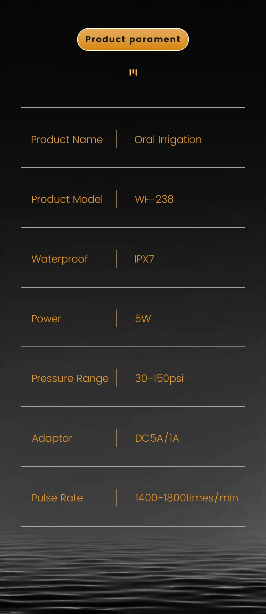 Portable Oral Irrigator 400ML Water Tank 5 Cleaning Modes Mouth Water Flosser IPX7 Waterproof 7 Nozzles USB Charging Dental Care 250605