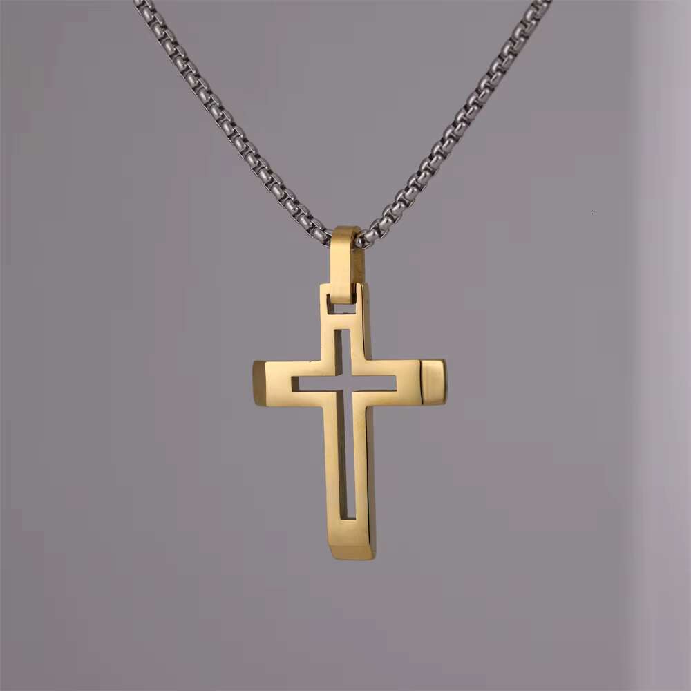 Cheap Price Personalized Stainless Steel Cross Pendant Men Women Gold Plated Pendant Jewelry