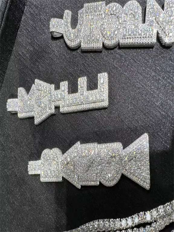 High Quality Luxury VVS Moissanite 925 Silver Plated Manufacturer Direct Sales Freezing Point Luxury Necklace