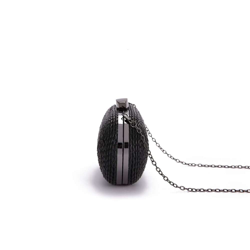 Box Women's Evening Clutch Fashion Party Wedding Crossbody Woven Striped Solid Color PU Bag GUHUISHU