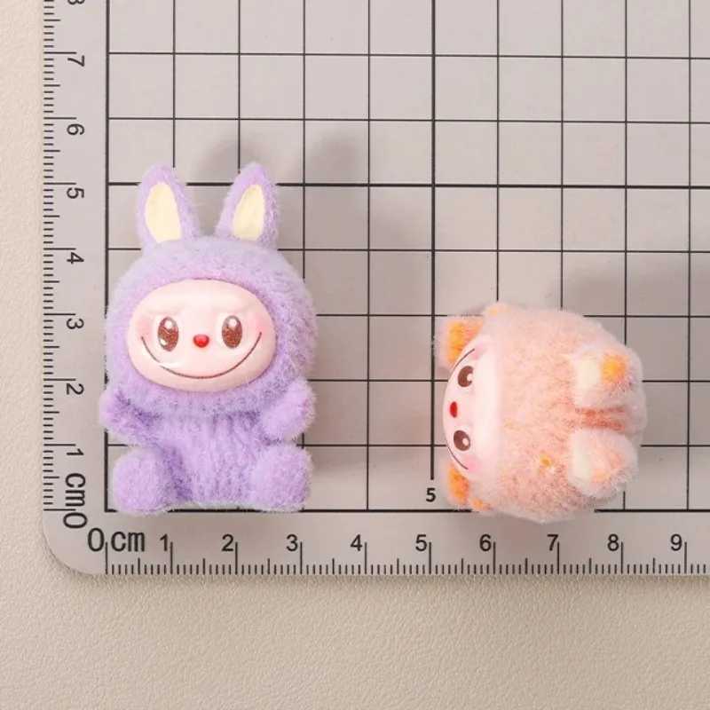 Mini Labubu Doll Macaron Plush Cute Mini Doll Anime Figurine Model Ornament Cute Blind Bag Keychain Pendant Mystery Box Gifts XJ250607