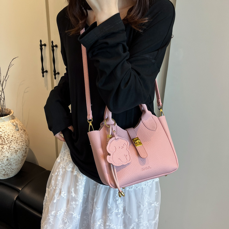 designer Korean Style Handheld Basket Bag for Women, Unique Design Handbag, 2025 New Large Capacity Bucket Bag, Shoulder Bag