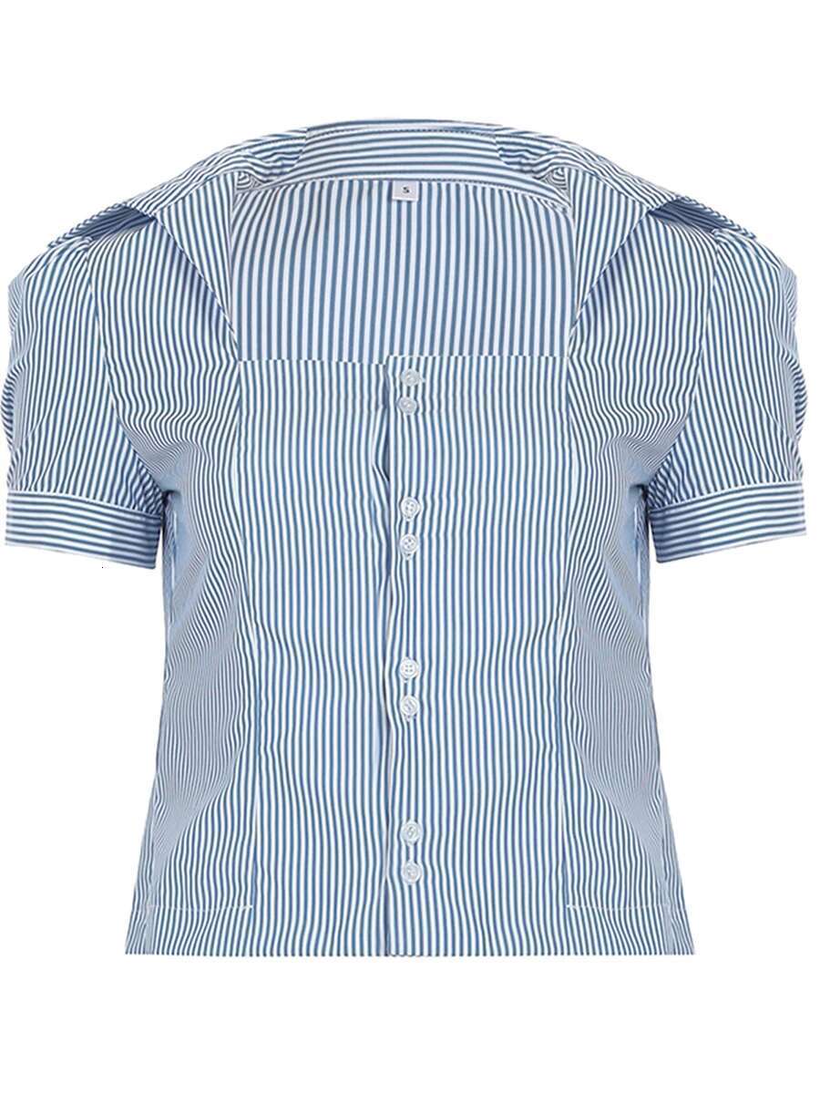 Womens Casual Floral Print Blouse Short Sleeve V-neck Button Down Loose Fit Tops Fashion Streetwear Summer Wear