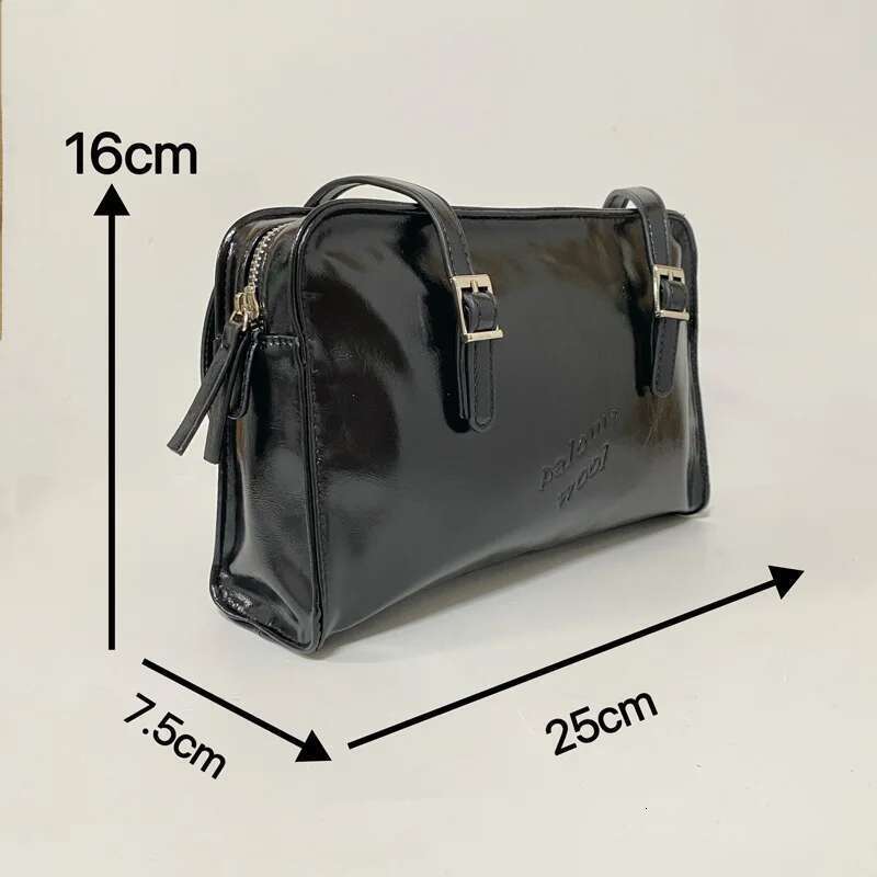 2025 New Fashion Ladies Single-Shoulder Large-Capacity Black Retro Crossbody Bag Luxurious Design Casual Women Handbag