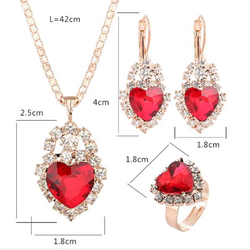 Jewelry Sets Women Wedding Jewelry Set for Brides Gold-Color Zirconia Earring Pendant Necklace Ring Sets Z250607