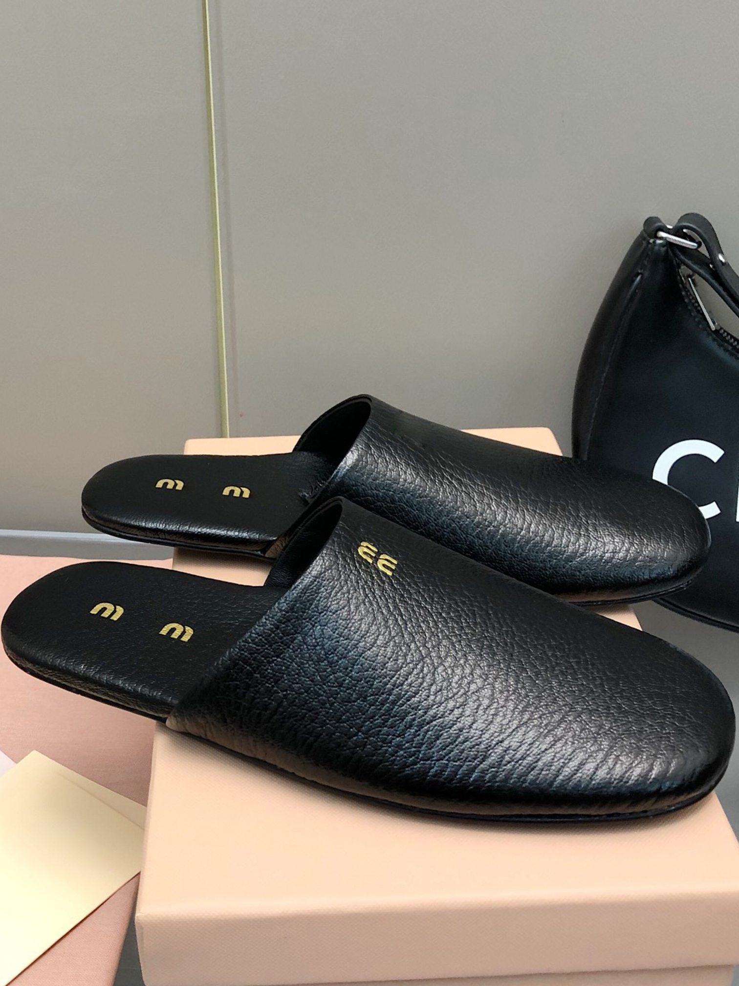 Leather Slippers Wo… - image