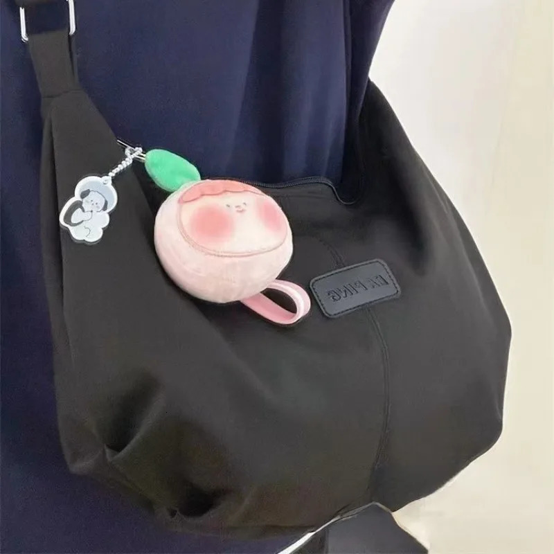 Xiuya Casual Nylon Womens Shoulder Bag Korean Fashion Simple College Style Crossbody Bag Large Capacity Ladies Handbag 250606