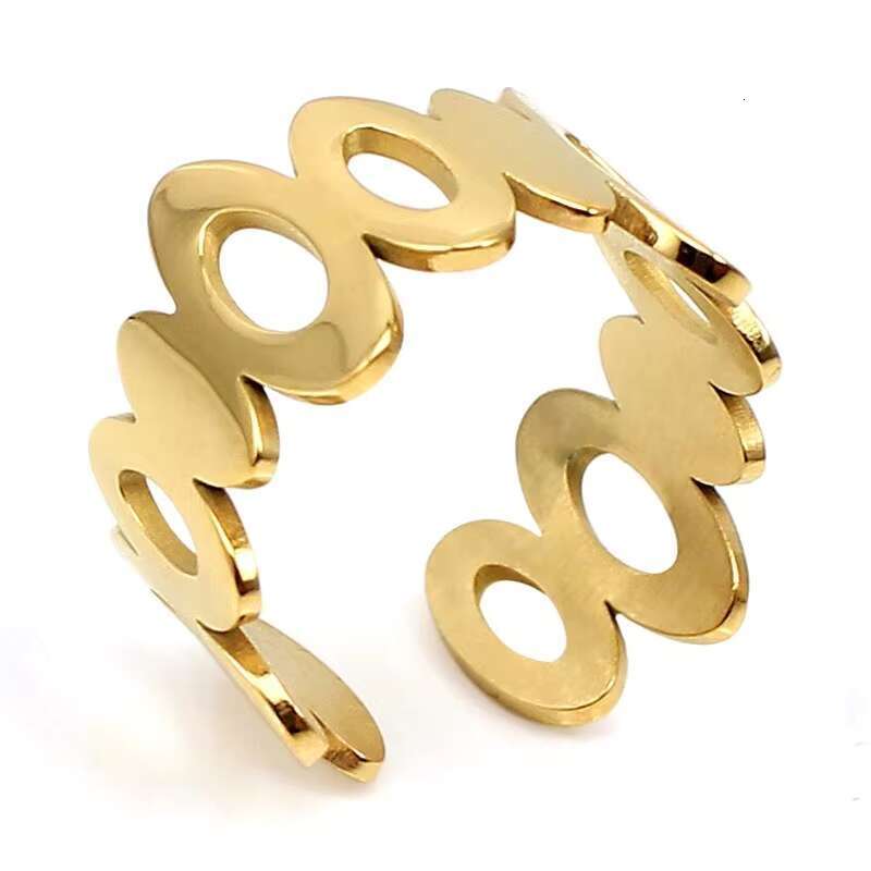Fashion Popular Geometric Hollow Rings for Women and Men Simple Type Trendy Fashion Rings Jewelry Bijouterie