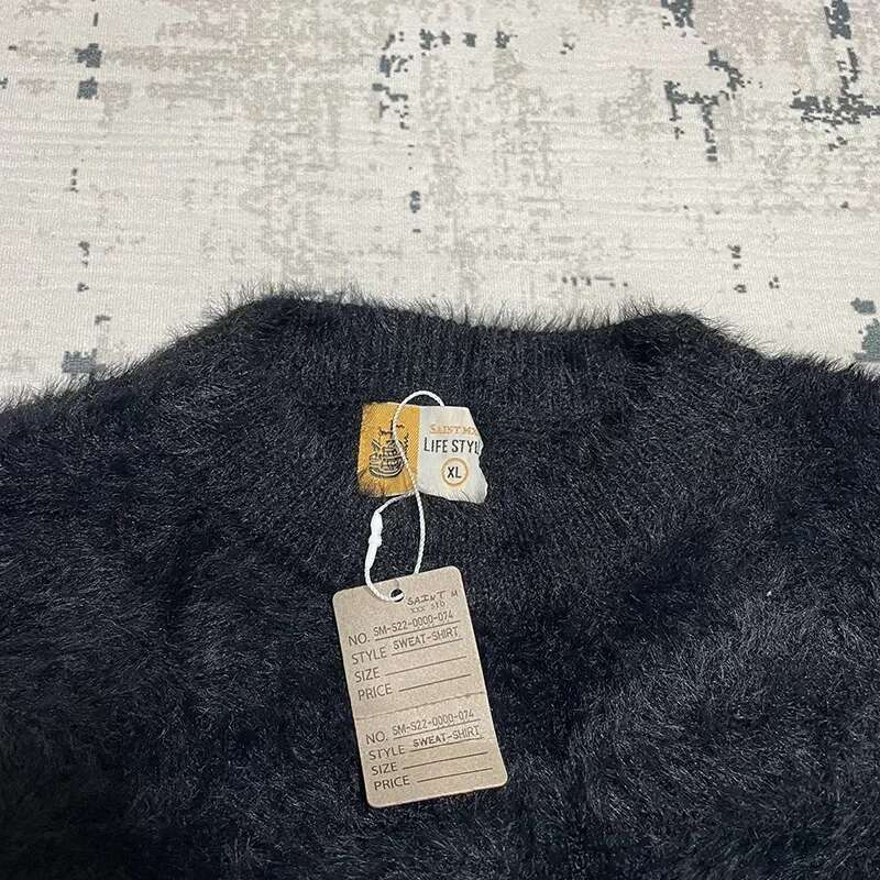 24Fw Top Quality Casual Fashion Knitted Sweatshirts Men Women Classic Letter Jacquard Saint Sweater Loose Pullovers