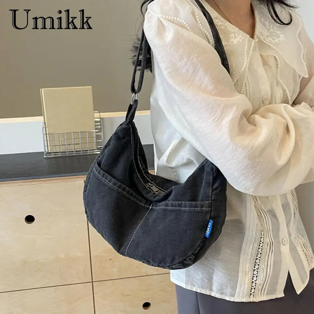 Denim Crossbody Bag Casual Hobo Bag Large Capacity Shoulder Bag Jean Purses for Women Work Shopping Travel 250606