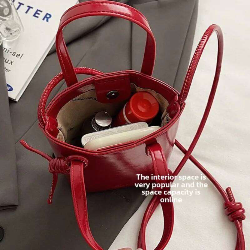 PU Leather Mini Crossbody Bag For Women 2024 New Korean Fashion Shoulder Bags Female Simple Retro Handbags And Purses