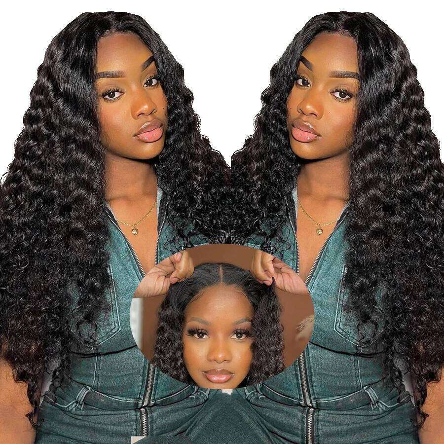 NAMM 250 Density Water Wave 13X6 Wig Preplucked Natural Hairline Ready to Wear 100% Glueless Lace Closure Wigs