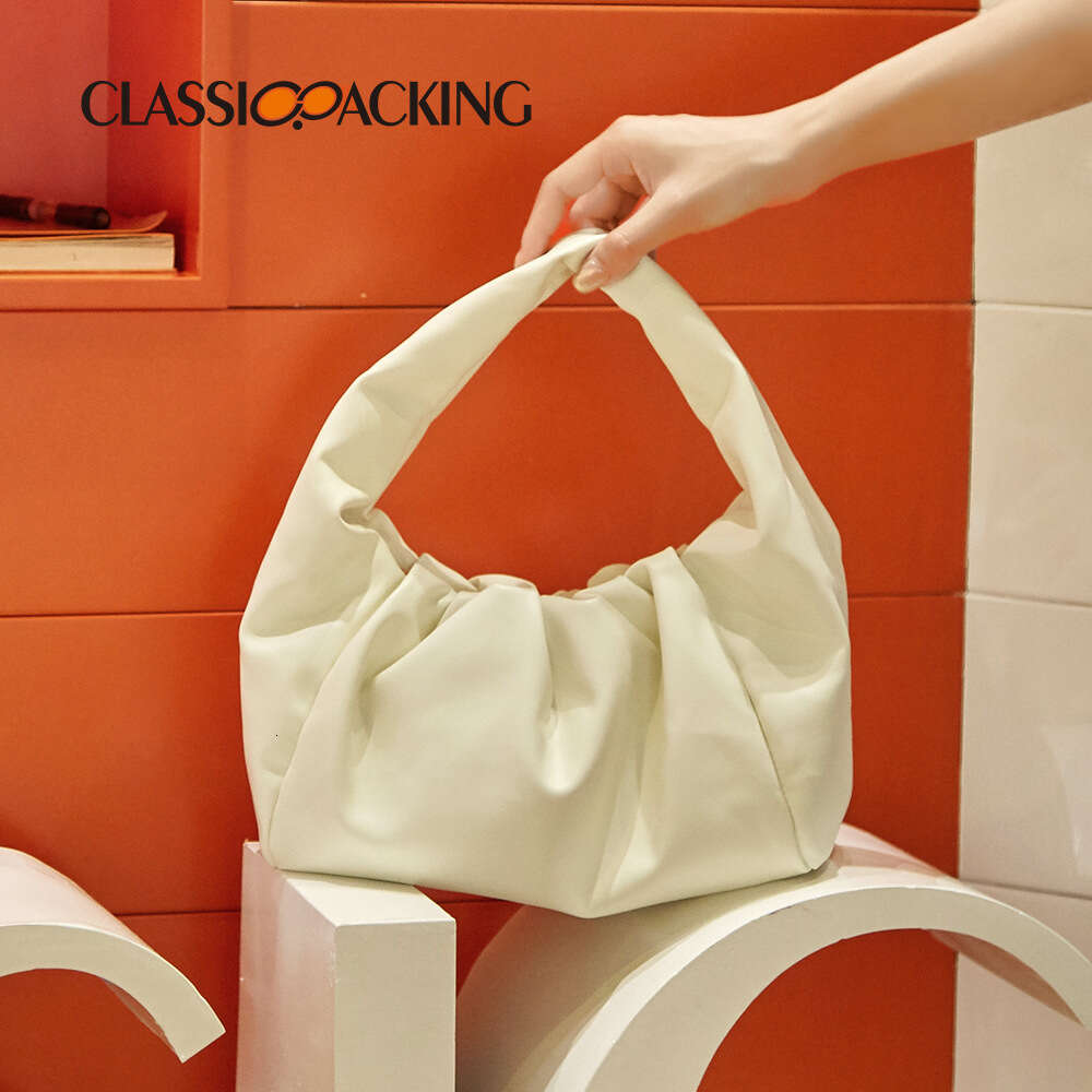 Minimalist Women's Handbag Niche Design Pleated Cloud Light Luxury High-end Shoulder Underarm Bag