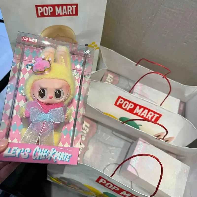 New 17cm Labubu The Monsters LetS Checkmate Series-Vinyl Plush Blind Box Hanging Card Trendy Play Toy Gift Z250607