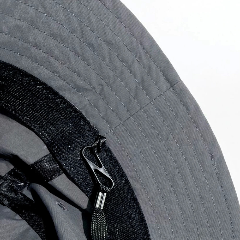 Versatile Camping Hat Waterproof Bucket Hat Summer Outdoor Activities Sun Protection Drawstring Hiking Fishing Sunbathing 250605