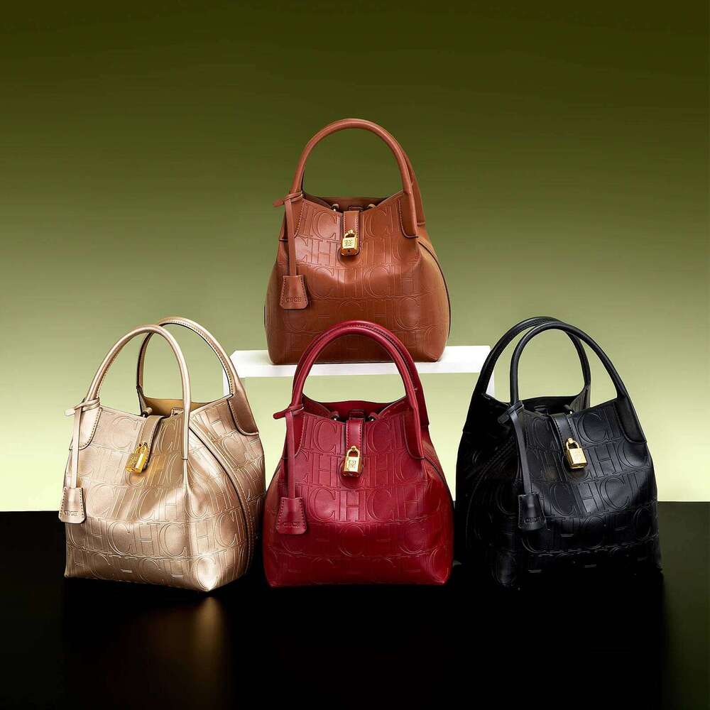 Fashion Classic Retro Solid Color Women's New 2025 Crossbody Business Commuter Bucket Bag